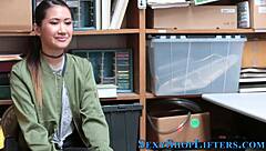 Petite asian gets fucked by mallcop in reality