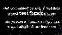 Get on your knees, you fucking loser, for rough femdom fucking!