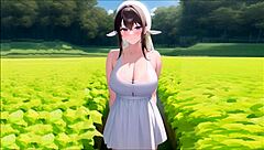 Hentai femdom orders intense jerk off session