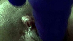 German amateur squirts massively using dildo and toys at home