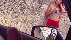 Asking for info on the street to a hot girl at the bus stop