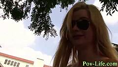 Teen Face Spunked by Monster Cock in POV