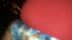 Latina fucks husband outdoors on grass