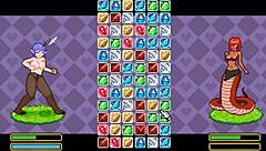 Doki doki tri-line hentai game ep 2 with lovely succubus