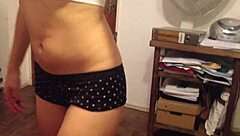 Drinking the hot cum load!