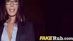 busty teacher gets dirty for cash in dark public spot!