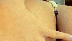 Excited little pervert watches voyeur scene with big cock