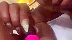 I suck her fat pretty clit and lick her pussy till she cumms