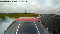 Russian Babe Shows Big Natural Tits In Car