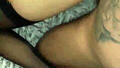 Latina Teen 18+ Bent Over In Doggy Style With Stockings And Lingerie