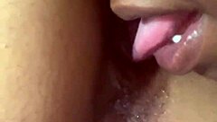 I suck her fat pretty clit and lick her pussy till she cumms