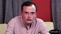 Bigtitted UK MILF Sucking Cock in Stockings Before Facial