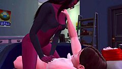 Mistress succubus arranges anal sex with stepbrother