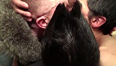 Gay dudes go crazy in orgy!