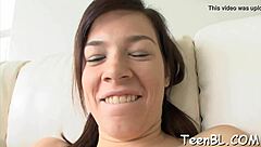 Mesmerizing Brunette Slut Sucks And Gets Cumshot