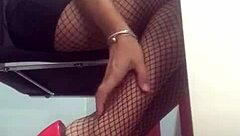 dominalucia dominatrix hypnotizes slaves with stockings and shoes on webcam