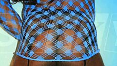 Sensual solo lingerie session with a stunning shemale