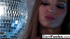 Dani Daniels' sensual solo performance with voluptuous breasts