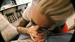 Giving The Cameraman A Blowjob And Cumshot!