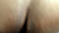 Big black cock penetrates tight ass