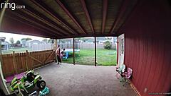 part 1 broad daylight wife back porch sucking and fucking into a cream pie as cars drive by