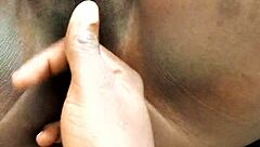 Big black cock penetrates tight ass