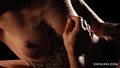 Female-friendly couple shares intimate shaved moments