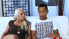 Got Mum - Big Tits Blonde Mum Fucked By Asian!
