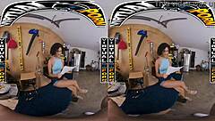 Experience the thrill of assisting Dani Diaz, a stunning black beauty, in her exam with a first-person perspective
