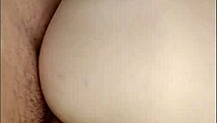 Steamy encounter in a small bathroom with a well-endowed man and a tight ass
