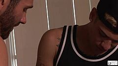 Hot boys in wild gangbang orgy