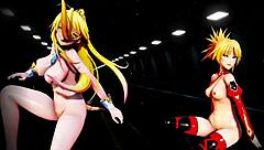 Mmd milky animation bible black request video with milk and mo