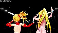 Mmd milky animation bible black request video with milk and mo