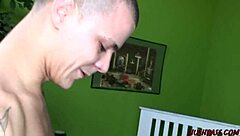 Kaycee Dean enjoys a rough 3some with two muscular men