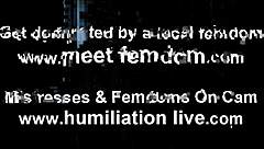 i make my slave eat his own cum in humiliation.