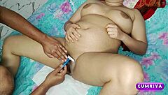 Shaved my girlfriend’s hairy pussy - Cumriya