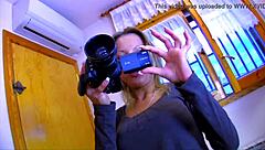 The blonde gets picked up and takes it in the ass from her girlfriend.