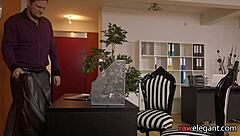 the busty spex lesbo is getting eaten out