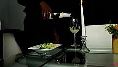 The hot ebony chick's fantasy date intriguingly ends in good fucking.