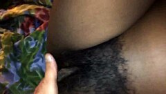 Ebony with Hairy Pussy and Long Lips Sucks