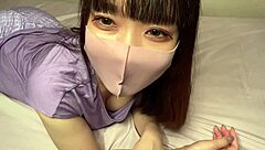 Nasty Asian girl gets off on nipple stimulation