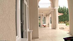 euro hottie takes threeway creamy cumshot with double penetration and assfucking.