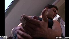 horny gays screwing asses at the mirror