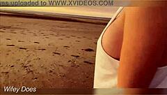 I love flashing my big tits at sunset