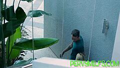 Taboo Threeway: Cougar Sucks Teen 18+'s Dick