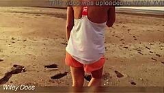 I love flashing my big tits at sunset