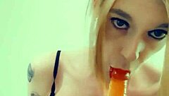 Crossdressing shemale craves cock in seductive interview