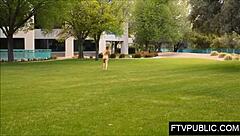 Teen Flashes and Masturbates Publicly.