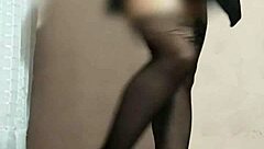 Homemade Video Of A Woman In Stockings And Lingerie Masturbating