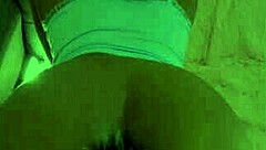 Petite ebony babe experiences intense anal pleasure with big white cock and butt plug
